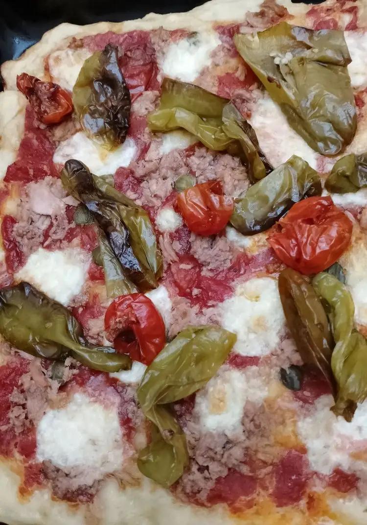 Ricetta Pizza tonno olive friggitelli di sergioforcella9