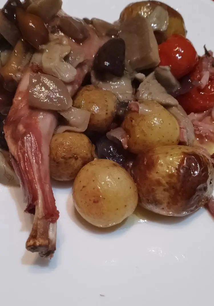 Ricetta Cosce di coniglio alla paesana con salsa ai funghi porcini di sergioforcella9