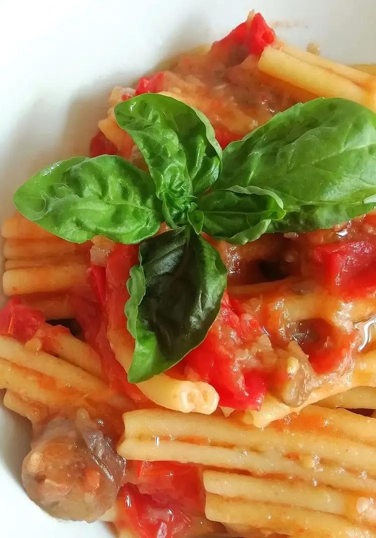 Ricetta Caserecce con pomodori datterino e melanzane perlina  di La_cucinacreativa