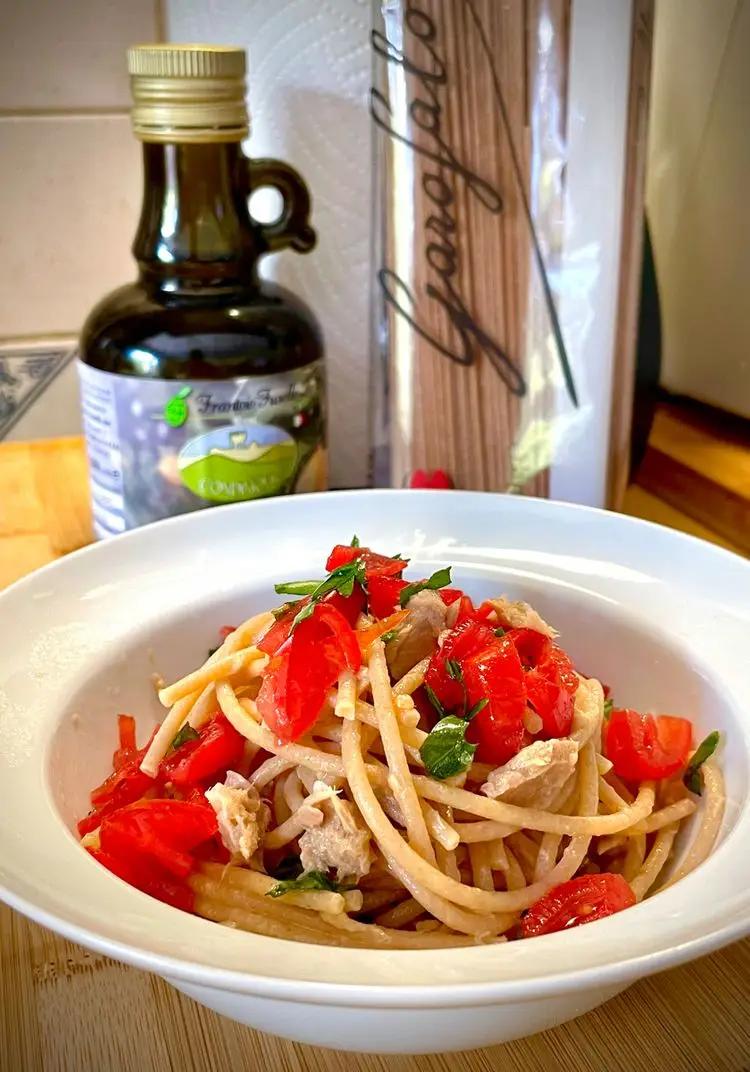 Ricetta Spaghetti integrali Garofalo con tonno, rucola e pomodorini al profumo di limone di i_love_casa_mia
