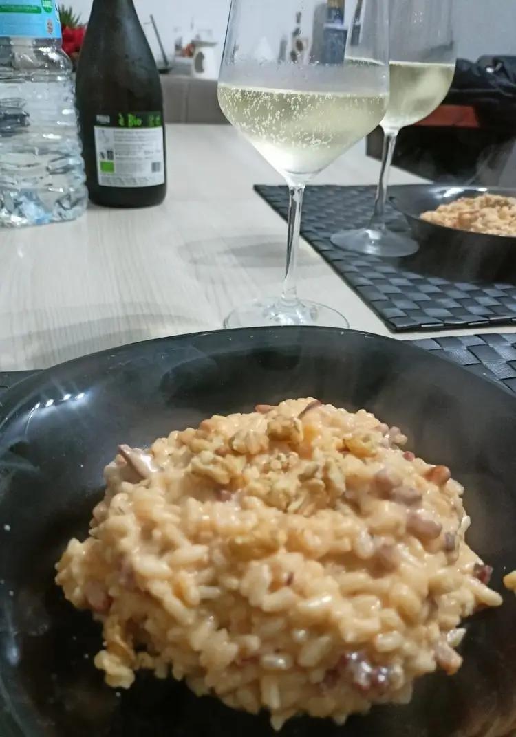 Ricetta Risotto 
mascarpone, pancetta e noci di benedettagreco94