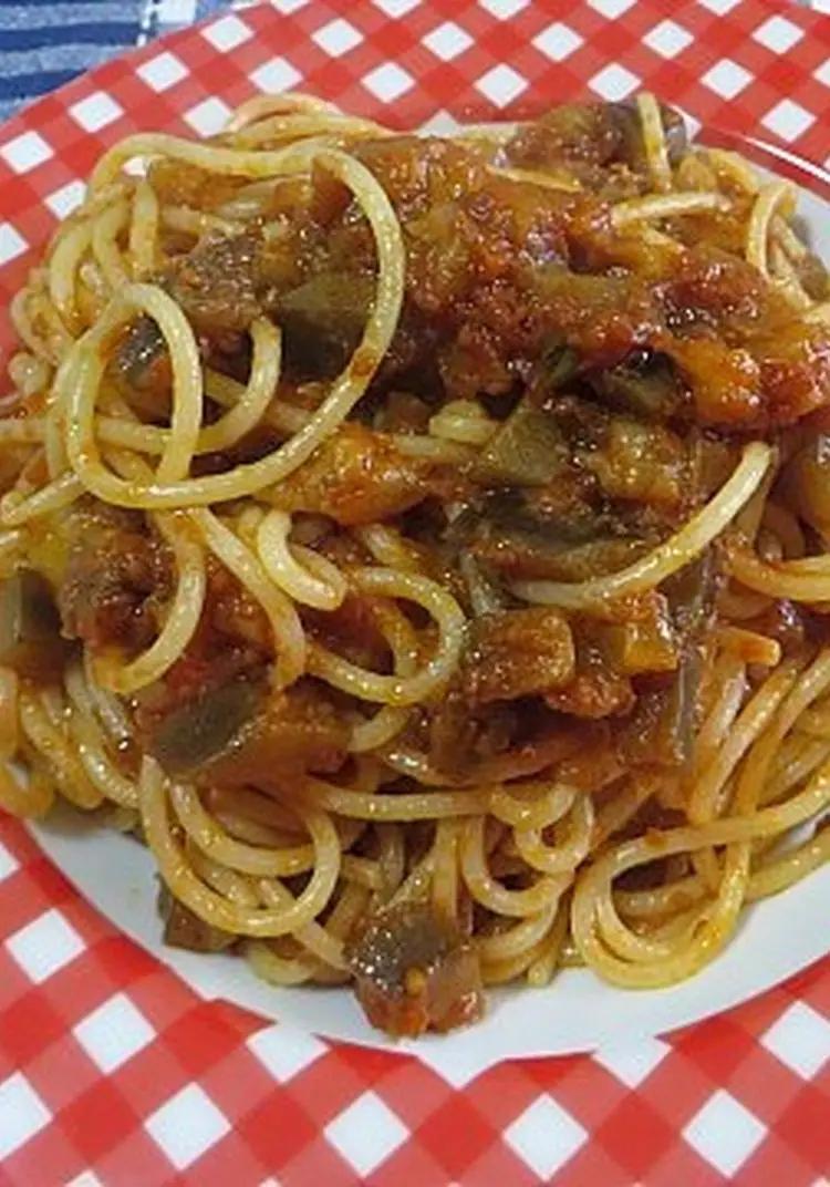 Ricetta Spaghetti alle melanzane di ricettegustose.it