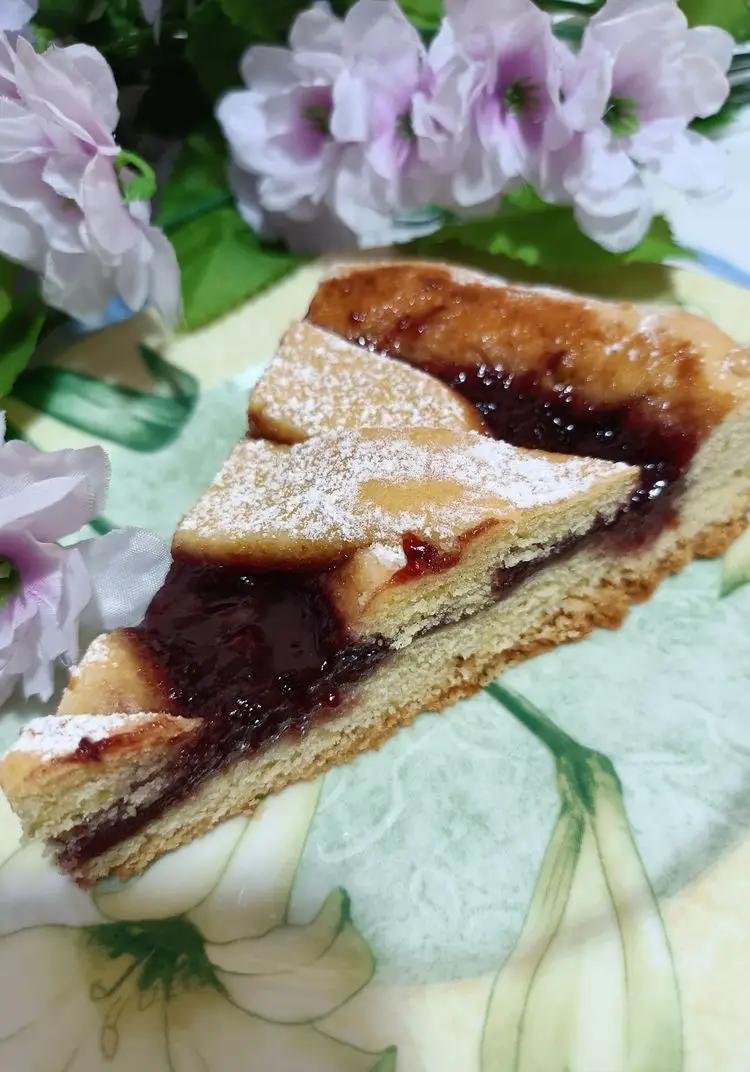 Ricetta Crostata di amarene ( frolla senza burro) di mary359