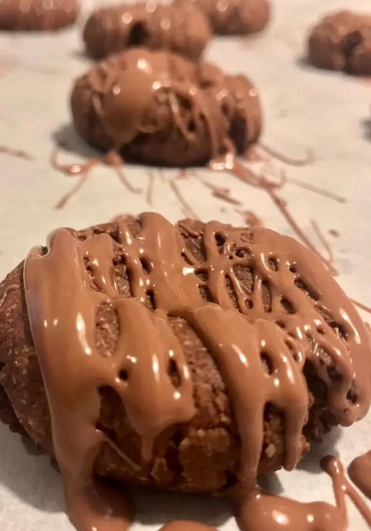 Ricetta Raw craquelin cookies d’avena con cocco e cioccolato  🥥🍫 di valentina63