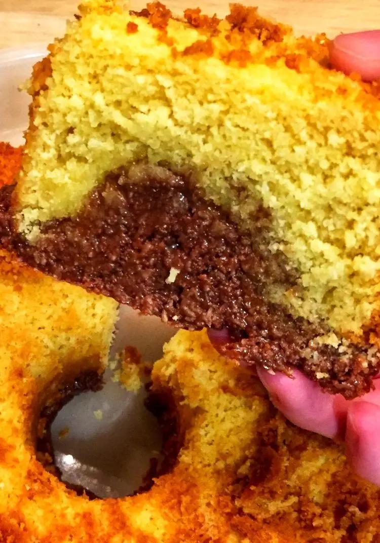 Ricetta Ciambellone morbidissimo al cocco con crema al cocco e Nutella di valentina63