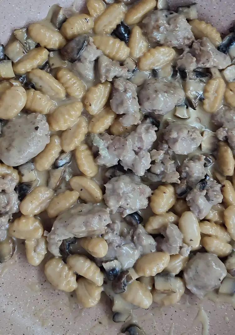 Ricetta Gnocchi con funghi Portobello, salsiccia e gorgonzola di alessiostark91