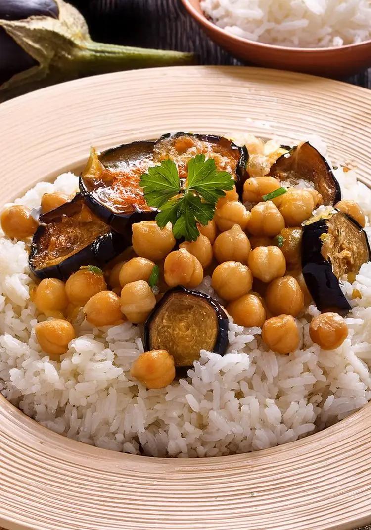 Ricetta Riso basmati con ceci e melanzane di elena.bondenari