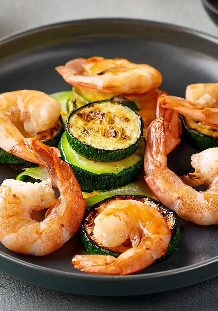 Ricetta Gamberoni al brandy con zucchine di luigi_delvecchio