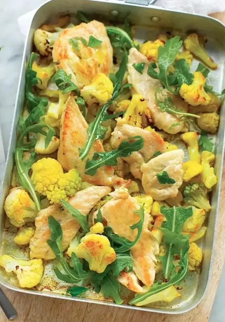 Ricetta Petto di pollo con cavolfiore alla curcuma di marina_fratton