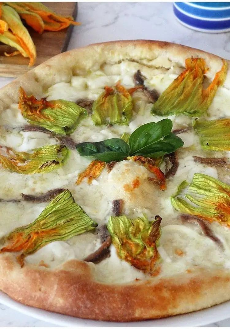 Ricetta Pizza con fiori di zucca di nennelluccia