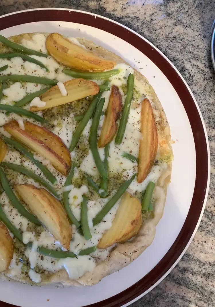 Ricetta Piazza di pane al pesto con fagiolini e patate di sonia009