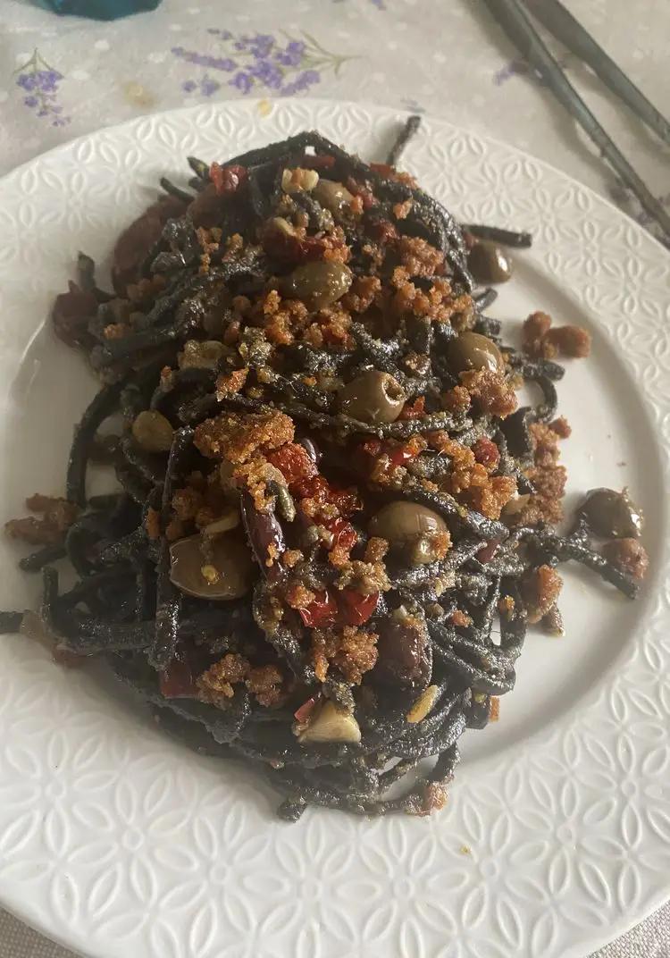 Ricetta Linguine al nero di seppia a modo mio di salvatore958