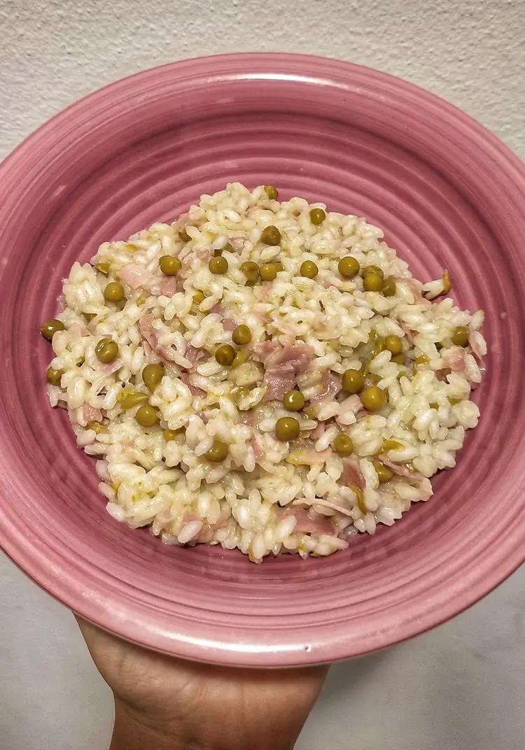 Ricetta Risotto cotto piselli e sottiletta di CucinaDargento