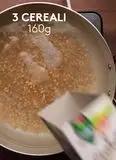 Immagine del passaggio 3 della ricetta Insalata di tre cereali con zucca, pecorino, olive taggiasche e pomodoro secco