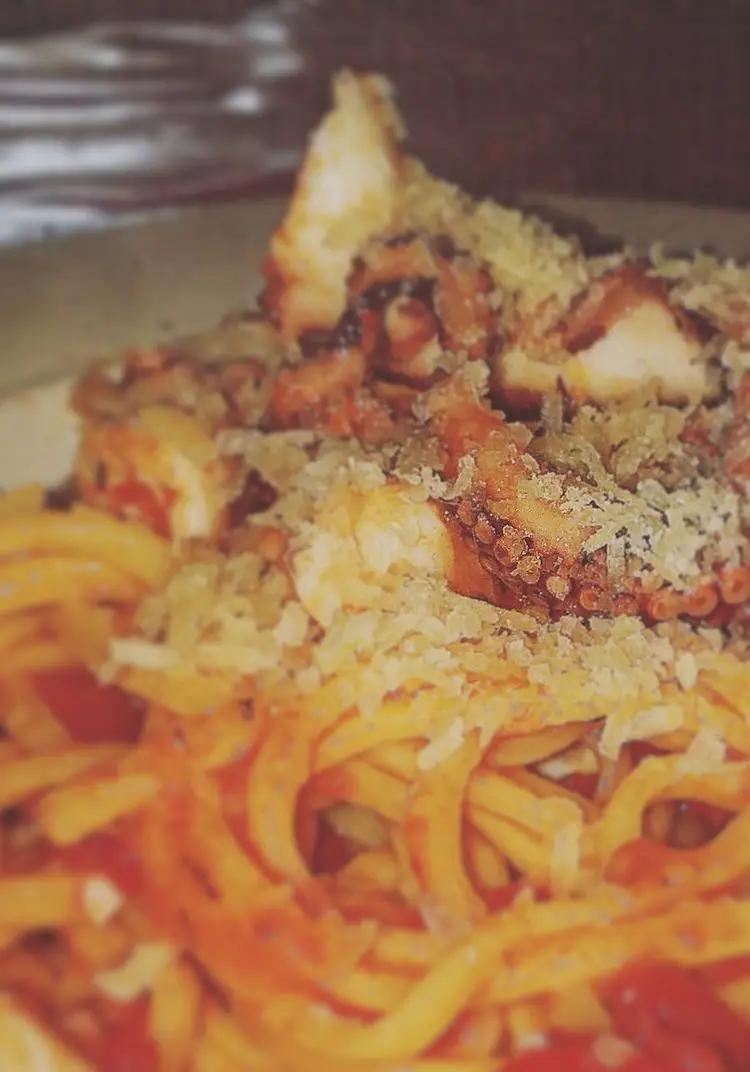 Ricetta Polpo e spaghetti, unione perfetta di cuoca_percaso