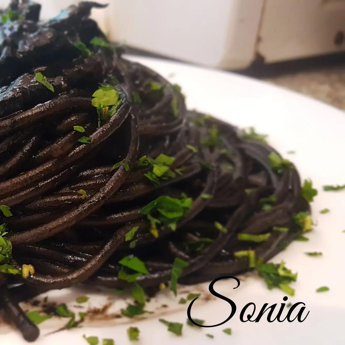Ricetta Spaghetti al nero di seppia di sonia02