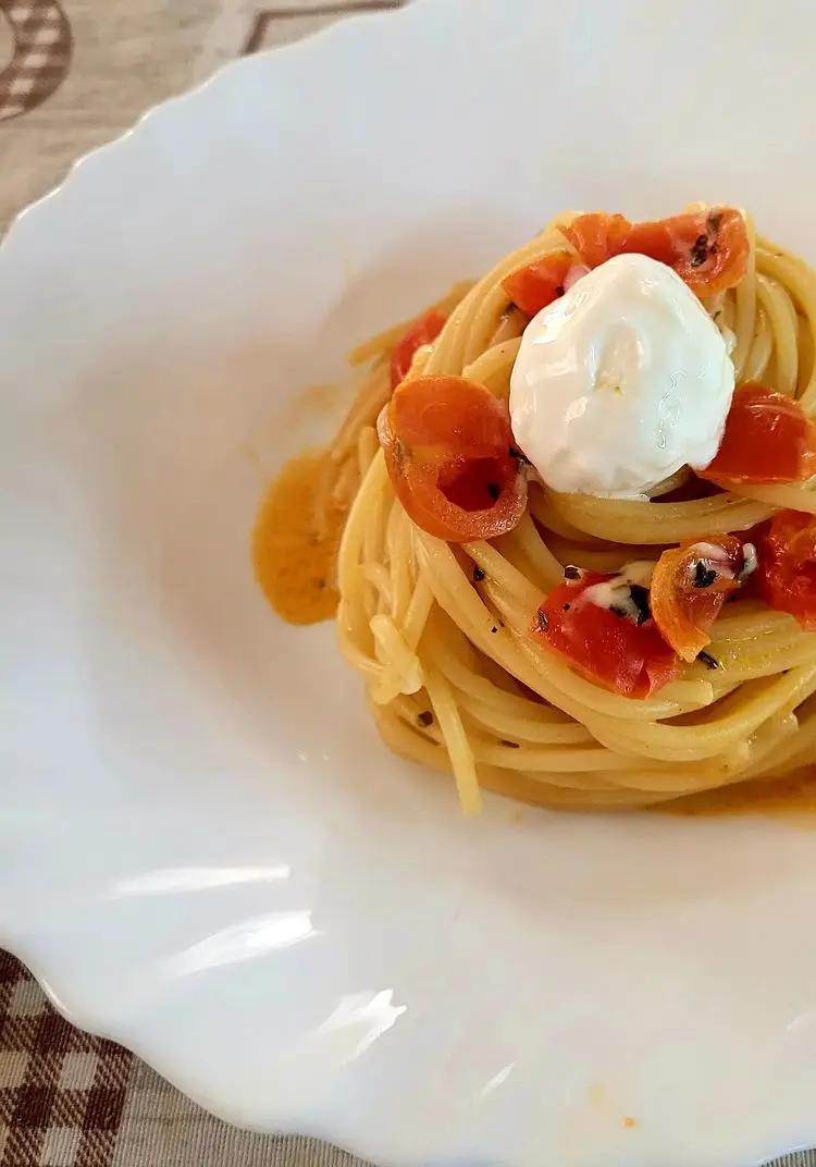 Ricetta Spaghetti alle due ciliegie!🍅 di Incucinacontiz