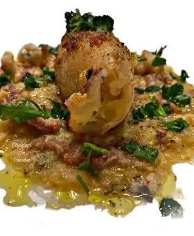 Immagine del passaggio 1 della ricetta Calamaro ripieno con gateau di patate 🥔