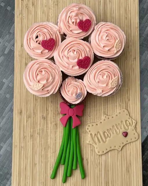 Ricetta Bouquet di cupcake per la festa della mamma di aamyy16
