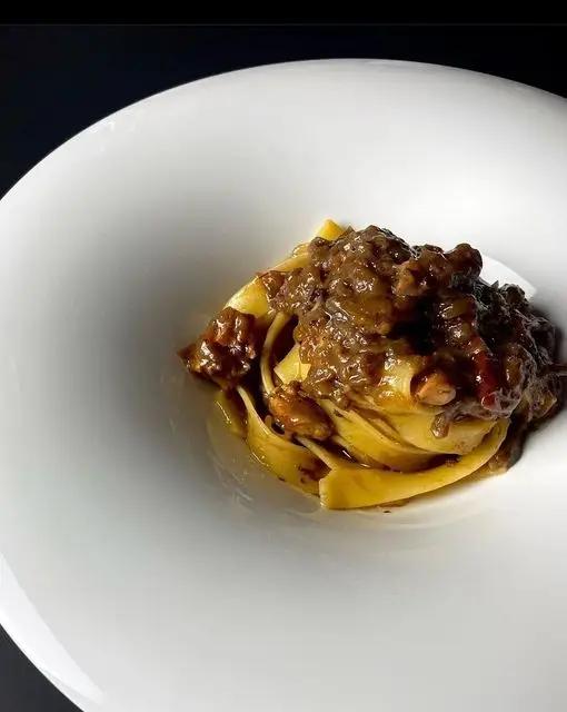 Ricetta Pappardelle con ragù di lepre, funghi porcini e fonduta di piacentino ennese dop di Chef.Giuseppe