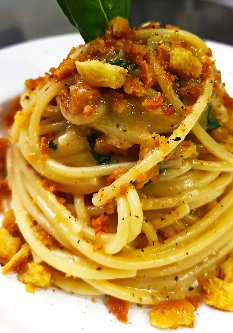 Ricetta Spaghettone Burro Alici e Tarallo di fabio7