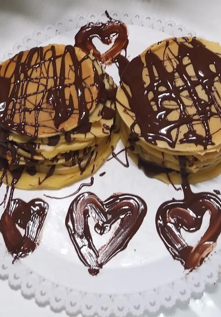 Ricetta Pancakes con cioccolato fuso di angy88