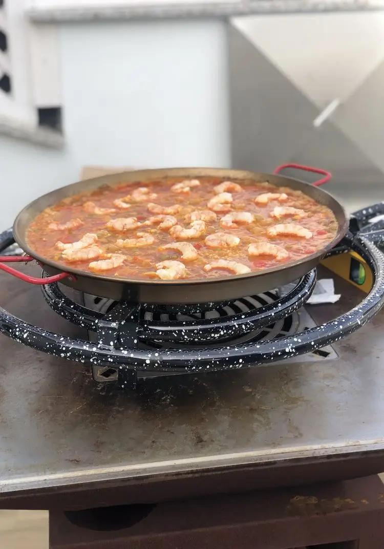 Ricetta Paellas/pane rustico/paella/ tortelli ripieni di Andria, salsiccia, pecorino, erbe aromatiche di user010