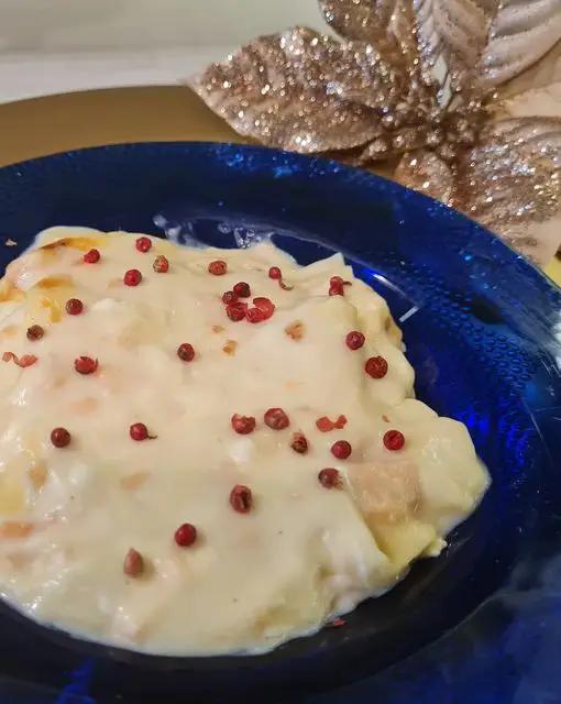 Ricetta Lasaghetta al salmone e pepe rosa #NataleAltaCucina di Briciole_di_mollica