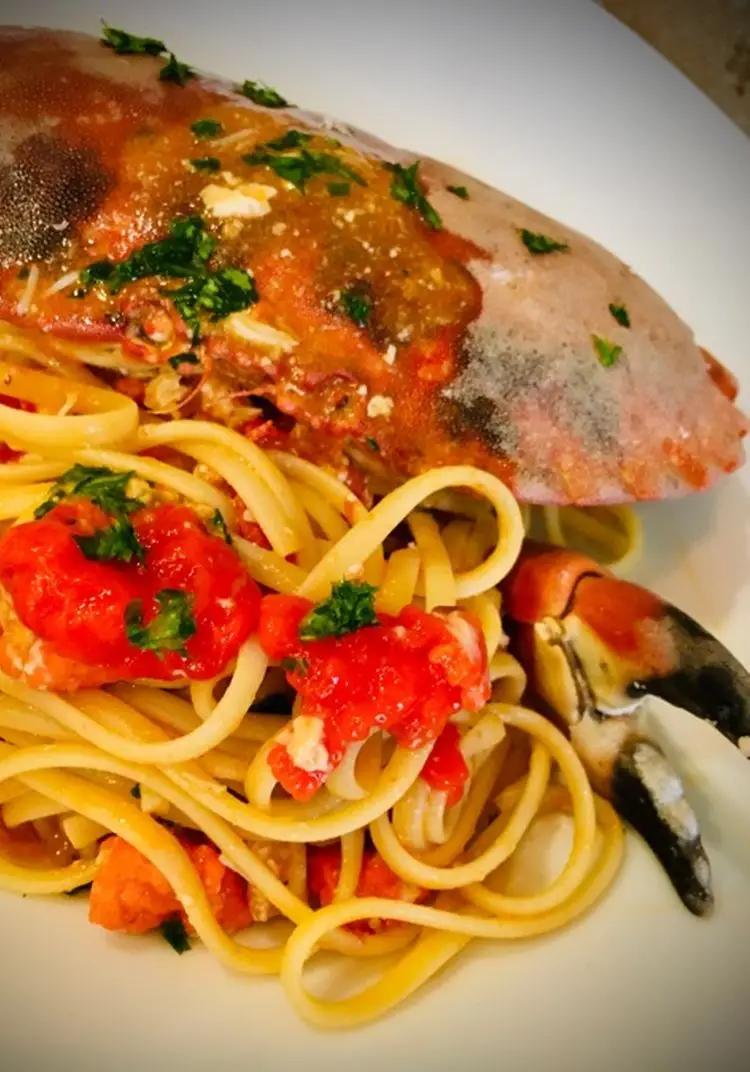 Ricetta Linguine con granchio 🦀 #vigilia di Papachef.italia