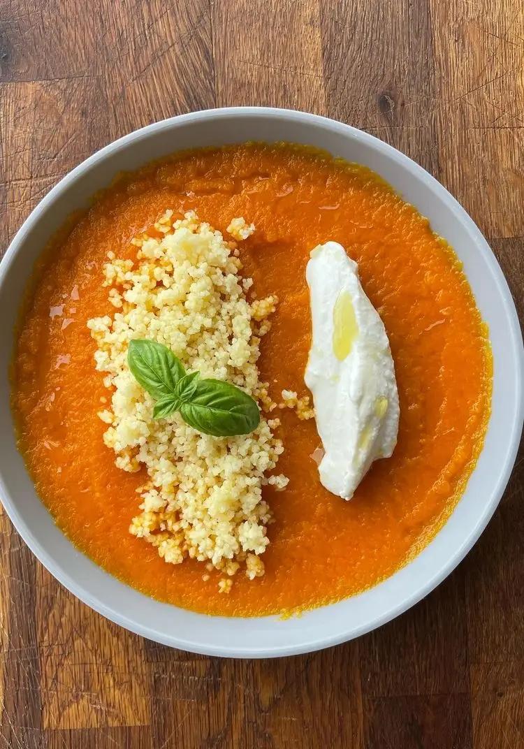 Ricetta Cous cous con crema di carote 🥕 e robiola ! di emanuela050