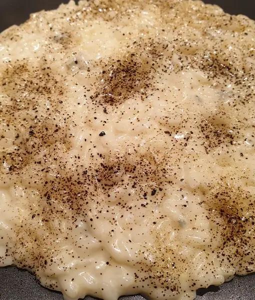 Ricetta Risotto al gorgonzola e polvere di liquirizia di Robertobabbilonia