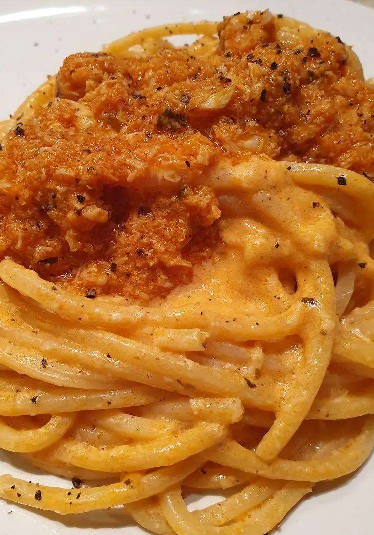 Ricetta Spaghetto quadro al ragù di granchio di Robertobabbilonia