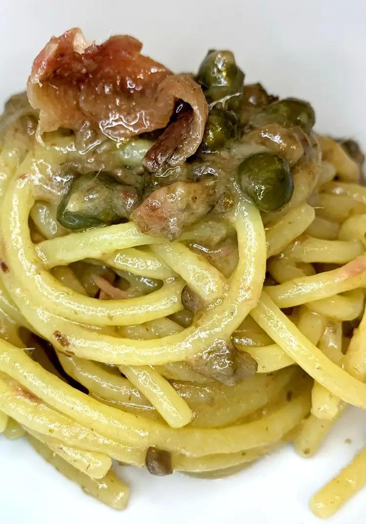 Ricetta Spaghettoni acciughe, olive e capperi di PORKBLOGGER