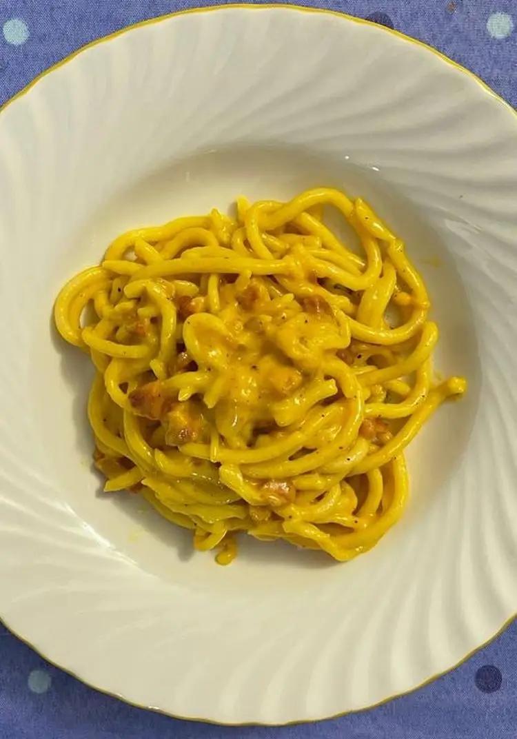 Ricetta Spaghetti quadrati fatti in casa alla Carbonara di emylacuocapasticciona