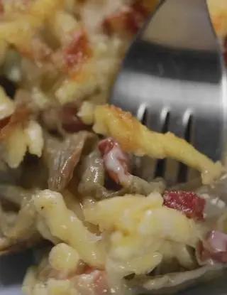 Ricetta Trofie al forno con carciofi, pancetta e gorgonzola di altacucina