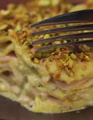 Ricetta Lasagna al pistacchio e mortadella con provola di altacucina