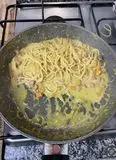 Immagine del passaggio 4568 della ricetta Spaghetti con guanciale zucca e stracciatella