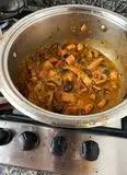 Immagine del passaggio 9625 della ricetta Linguine con moscardini in umido e olive