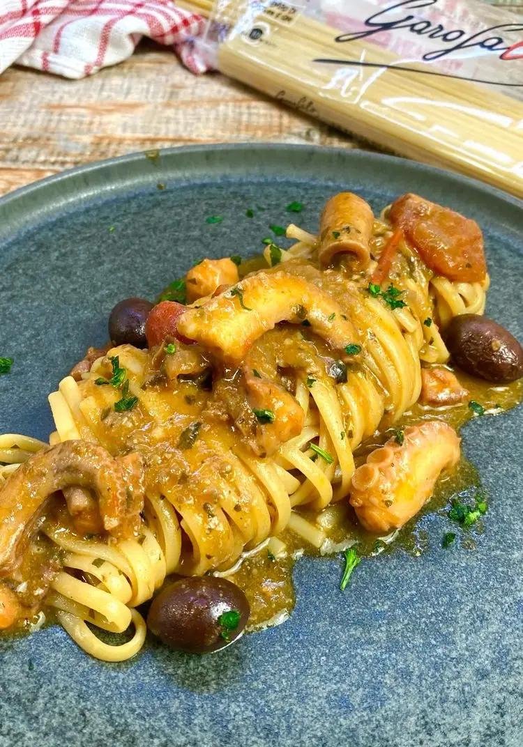 Ricetta Linguine con moscardini in umido e olive di _animaincucina_