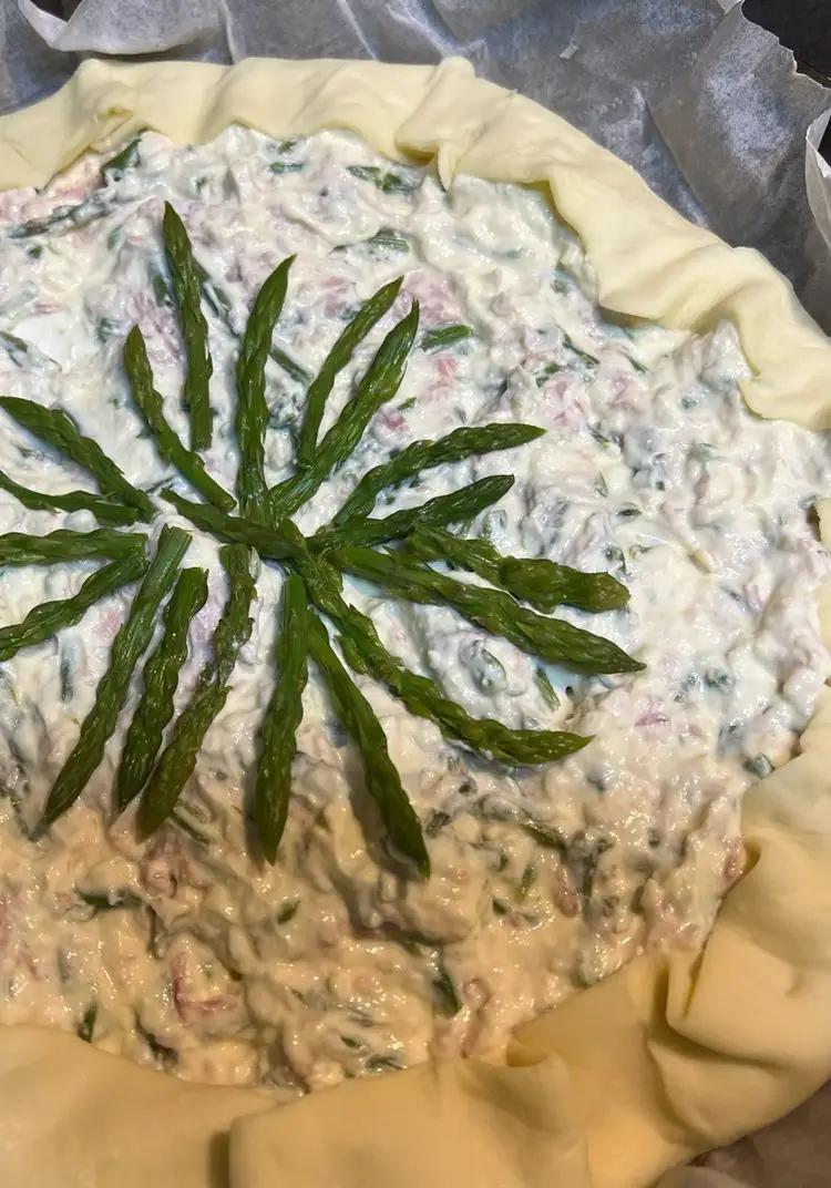 Ricetta Torta salata con ricotta e asparagi 🍃🌱 di loredana705