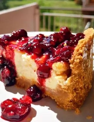 Ricetta 🍓New York cheesecake con coulis ai frutti di bosco🗽🍓 di pasticcino_fit