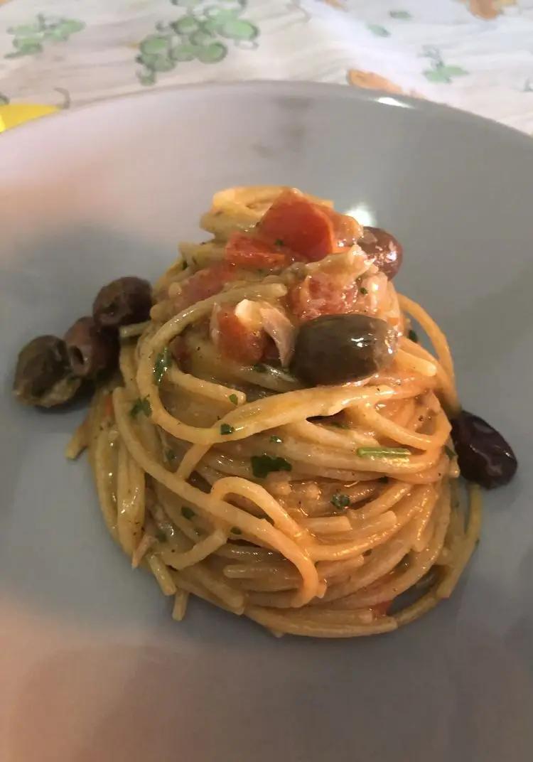 Ricetta Spaghetti alla puttanesca 🍝 di samuele.happy98