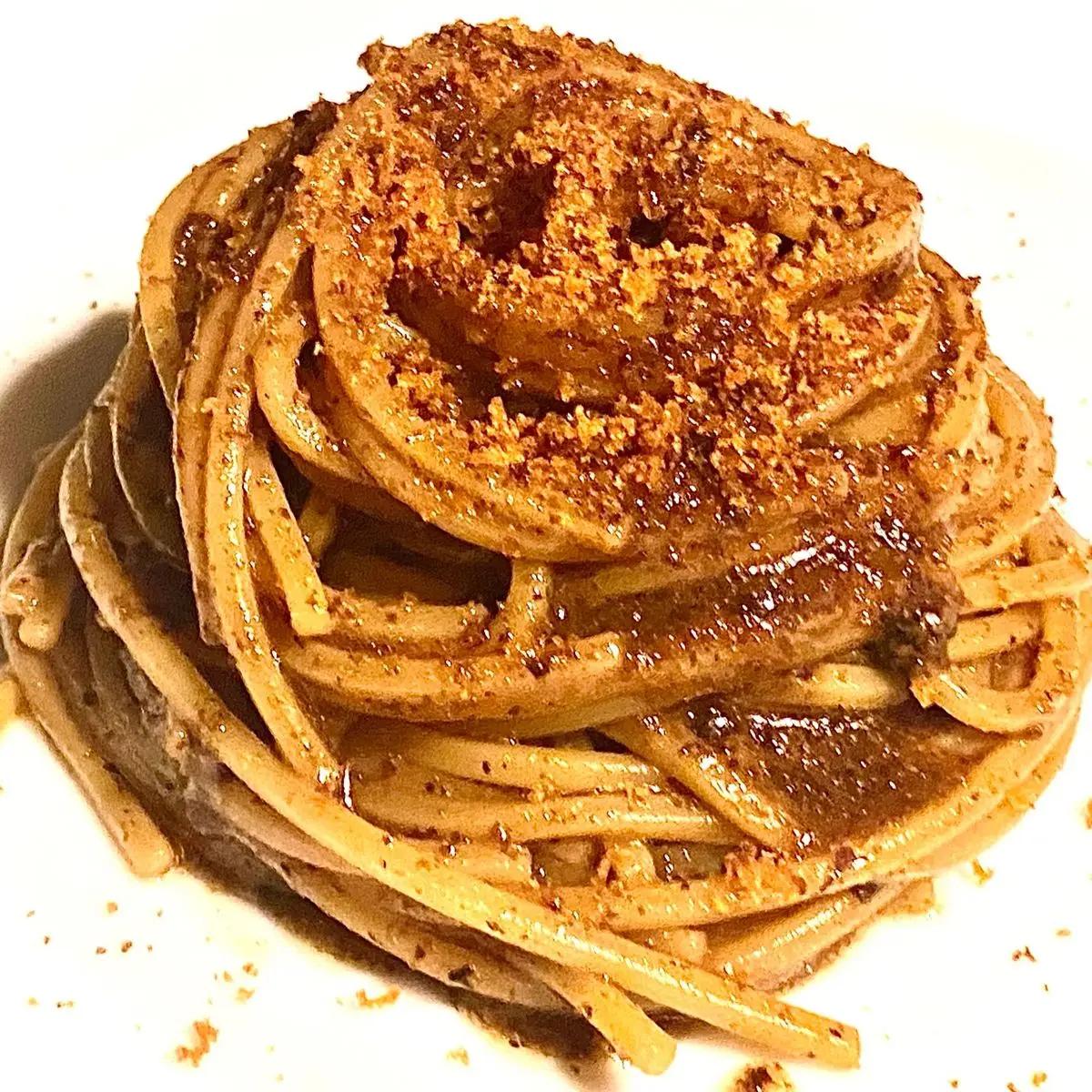Ricetta Spaghetto aglio nero e bottarga di mcasucci