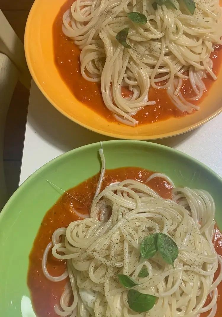 Ricetta Spaghetti stracciatella pomodoro di roby1984r