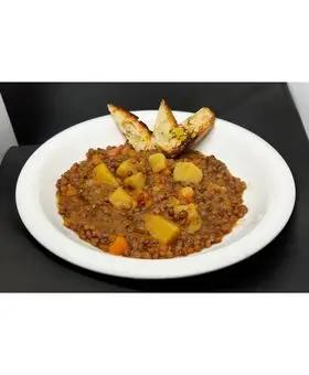 Immagine del passaggio 4 della ricetta Zuppa lenticchie patate e zucca