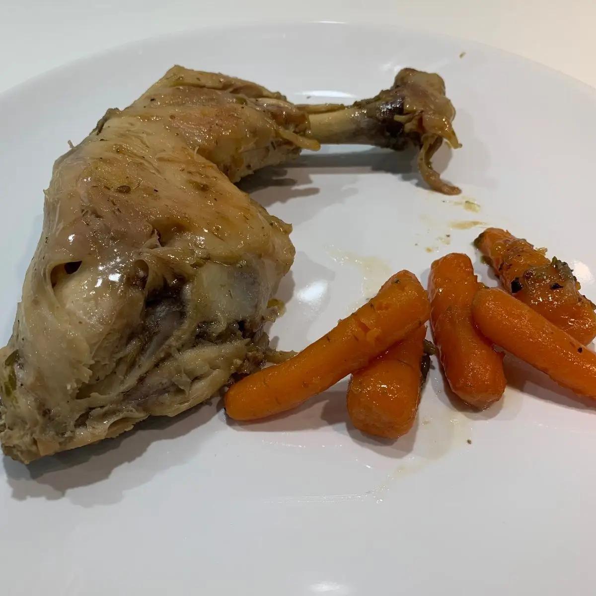 Ricetta Cosce di pollo e carote mignon alla birra di lorenza76