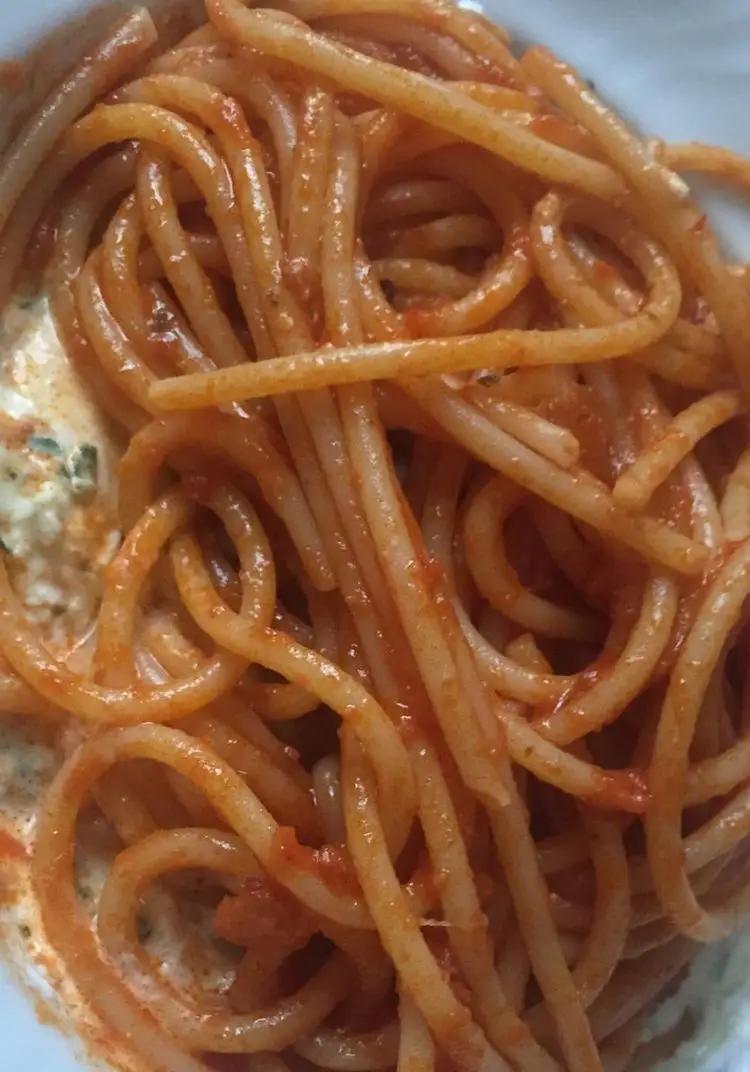 Ricetta Spaghetti 'nduja e burrata al basilico di rosanna.frosecchi