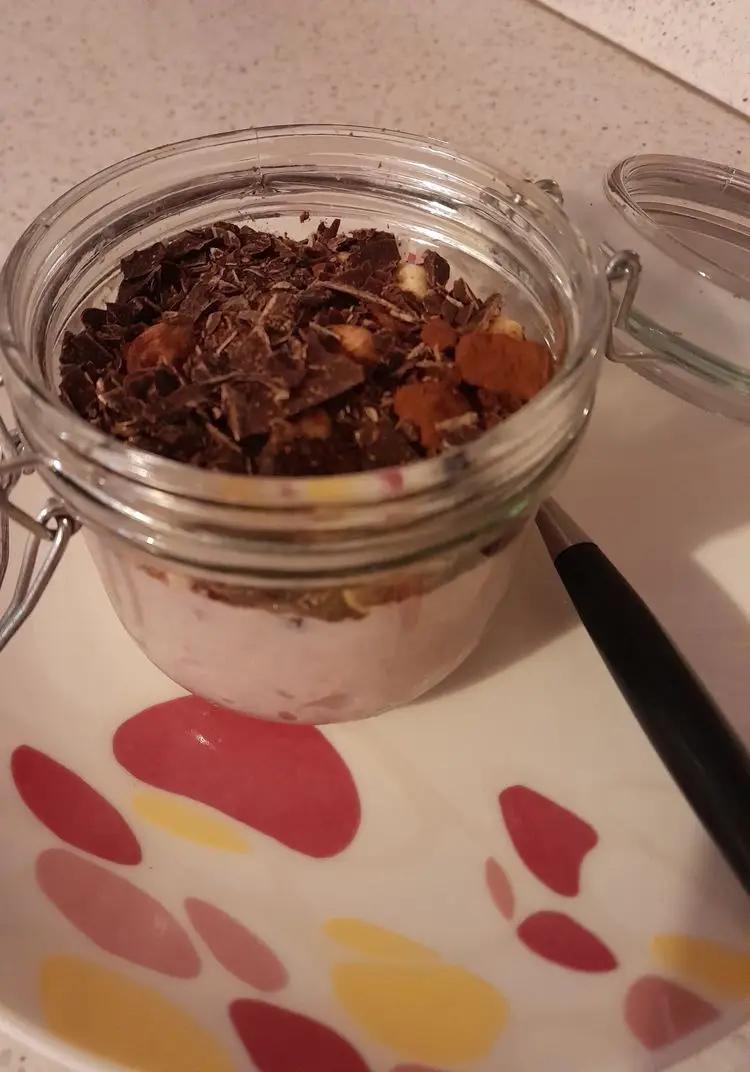 Ricetta Porridge  con yogurt e   cioccolato fondente di annamariaincucina