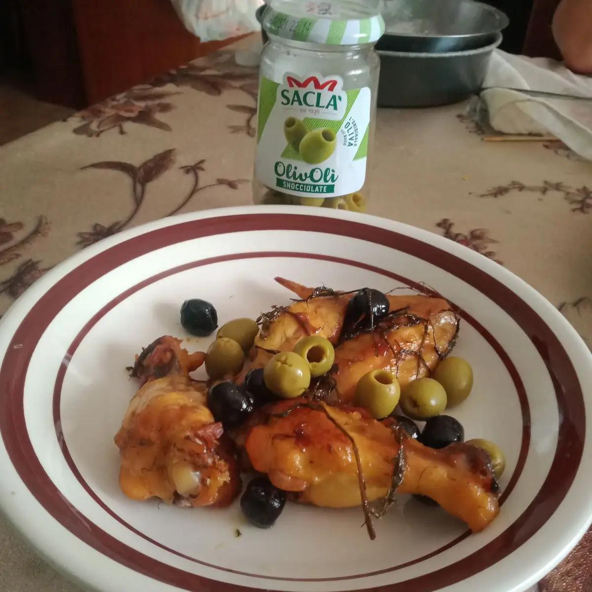 Ricetta Alette di pollo olive e finocchio selvatico di Vegan