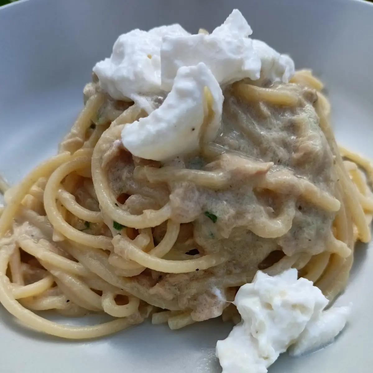 Ricetta Spaghetti tonno e burrata di Le_ricette_di_Romina_